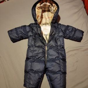 Quilted Skylar Snowsuit by Burberry